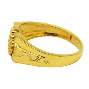 Fine Jewelry 22 Kt Hallmark  Solid Yellow Gold Men'S Ring Size 8-12