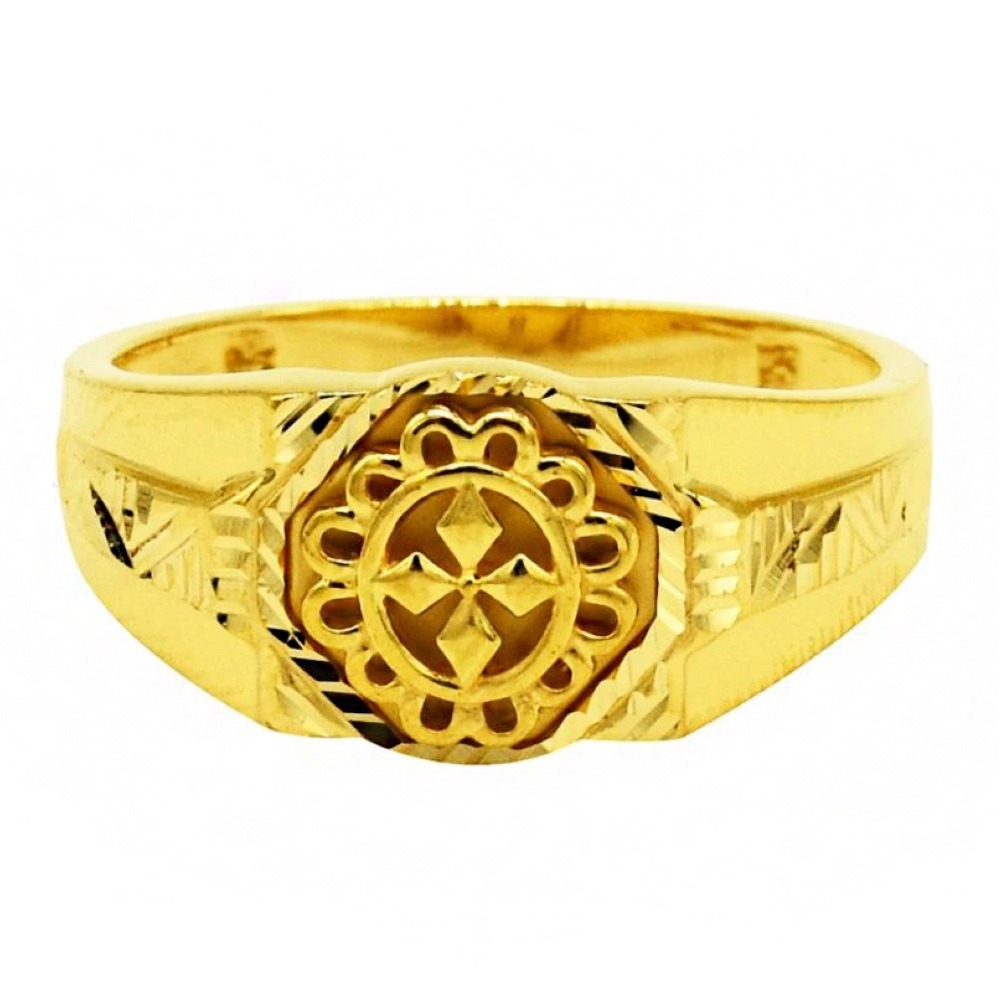 Fine Jewelry 22 Kt Hallmark  Solid Yellow Gold Men'S Ring Size 8-12