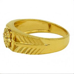 Fine Jewelry 22 Kt Hallmark  Solid Yellow Gold Men'S Ring Size 8-12