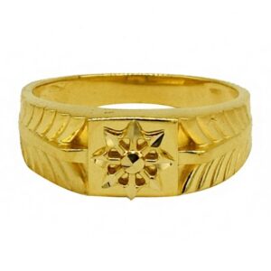 Fine Jewelry 22 Kt Hallmark  Solid Yellow Gold Men'S Ring Size 8-12