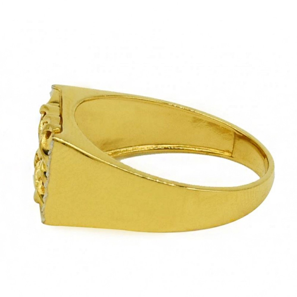 Fine Jewelry 22 Kt Hallmark Solid Yellow Gold Men'S Ring Size 8-12 - Image 2