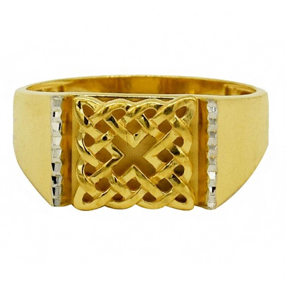 Fine Jewelry 22 Kt Hallmark  Solid Yellow Gold Men'S Ring Size 8-12