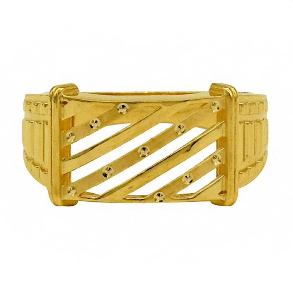 Fine Jewelry 22 Kt Hallmark  Solid Yellow Gold Men'S Ring Size 8-12