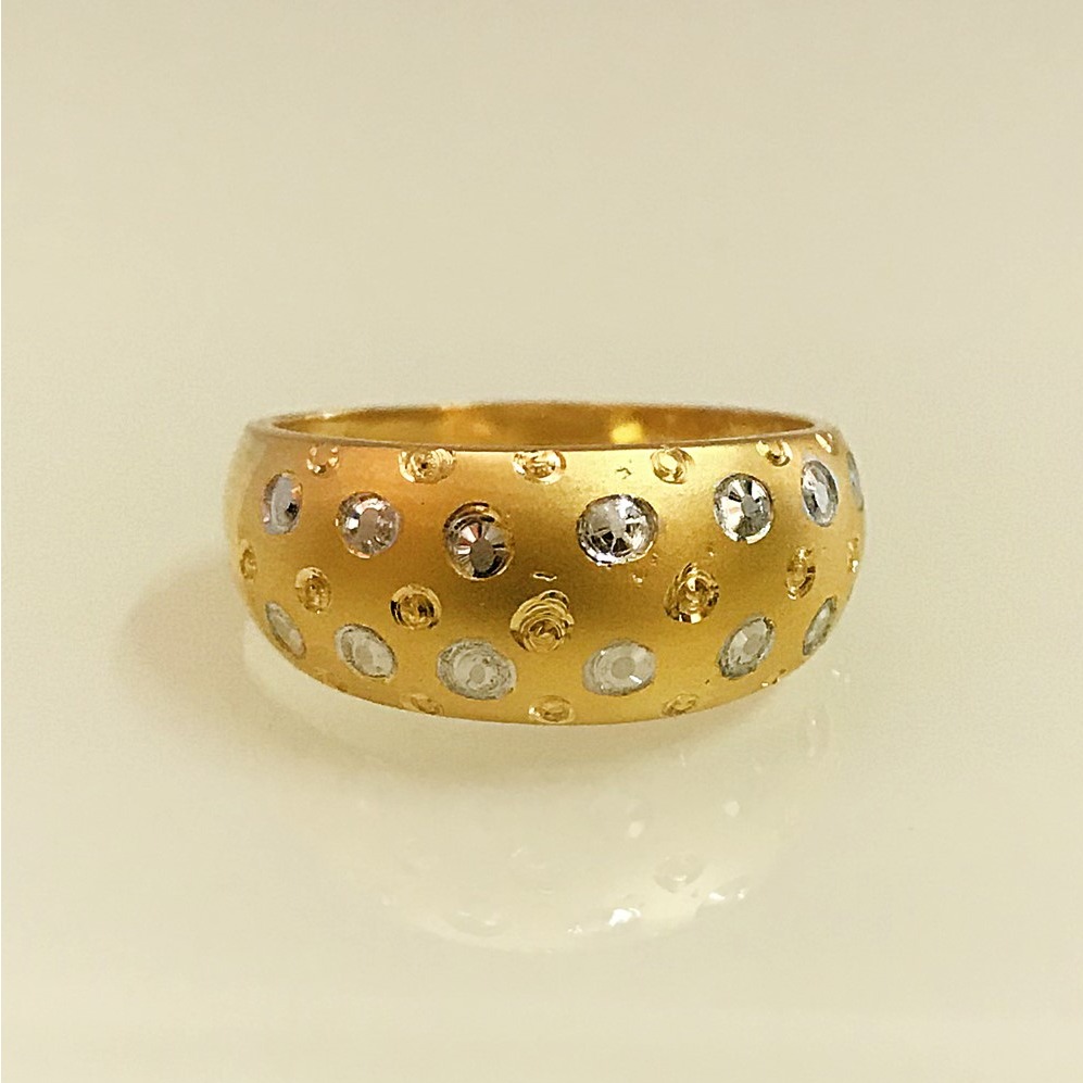 22 Kt Hallmark Yellow Gold Two Tone Unisex Band Ring Size 6,7-10 - Image 2