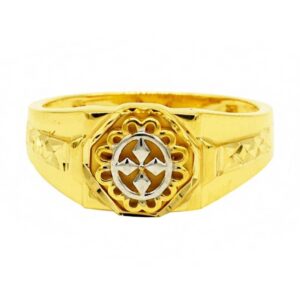 Fine Jewelry 22 Kt Hallmark  Solid Yellow Gold Men'S Ring Size 8-12