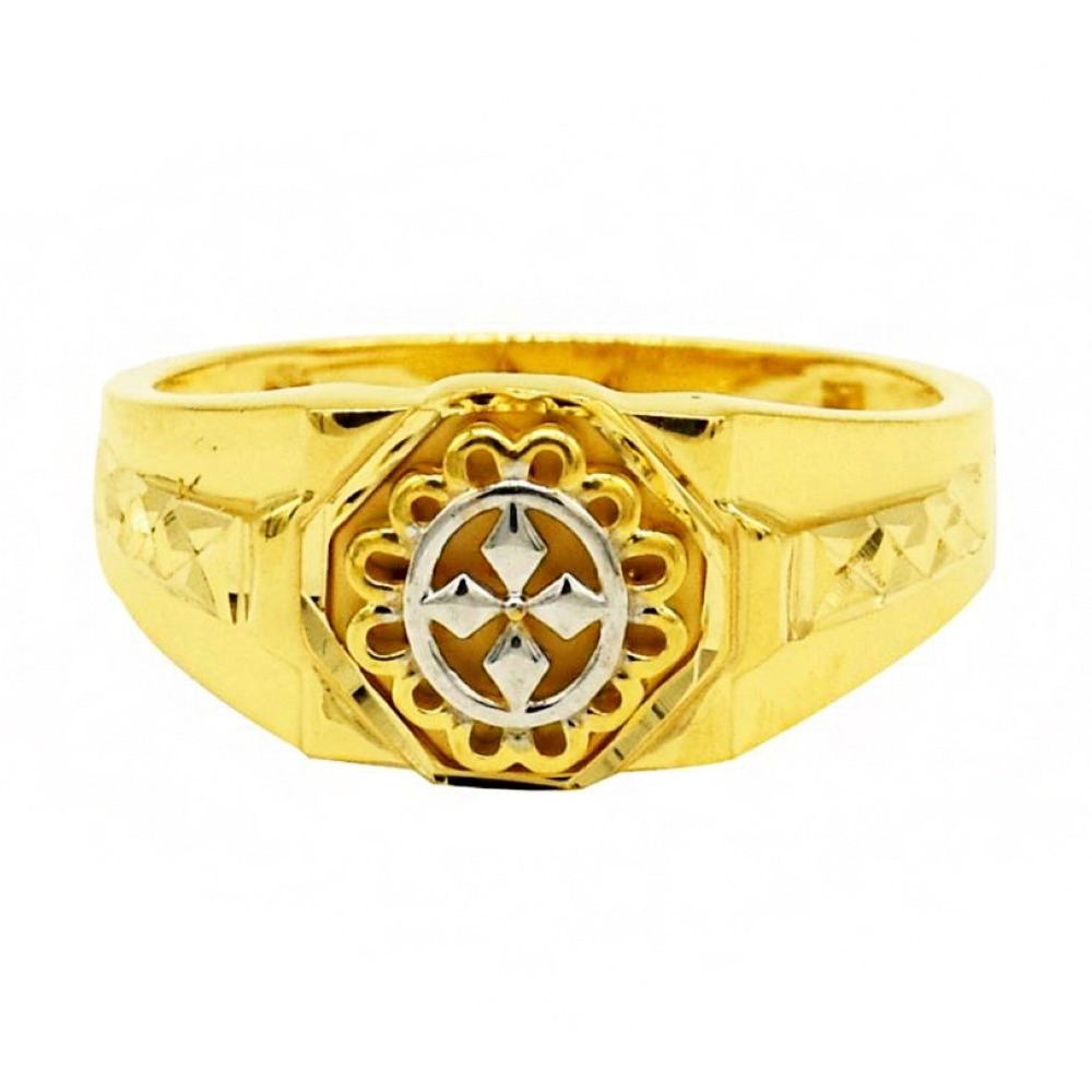 Fine Jewelry 22 Kt Hallmark  Solid Yellow Gold Men'S Ring Size 8-12