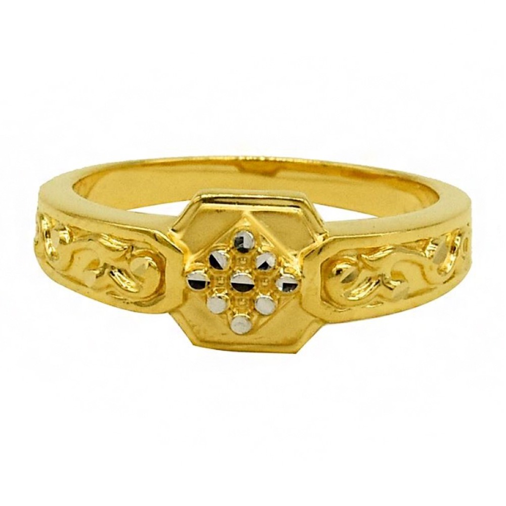 Fine Jewelry 22 Kt Hallmark  Solid Yellow Gold Men'S Ring Size 8-12
