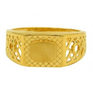 Fine Jewelry 22 Kt Hallmark  Solid Yellow Gold Men'S Ring Size 8-12