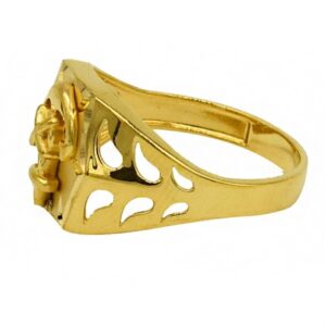 Fine Jewelry 22 Kt Hallmark   Yellow Gold Anchor Men'S Ring Size 8-10
