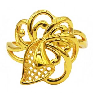Fine Jewelry 22 Kt  Solid Yellow Gold Engagement Women'S Ring Size 6-9