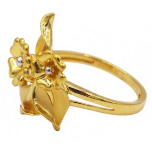 Fine Jewelry 22 Kt  Solid Yellow Gold Engagement Women'S Ring Size 6-9