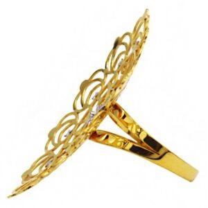 Fine Jewelry 22 Kt  Solid Yellow Gold Women'S Engagement Ring Size 5-9