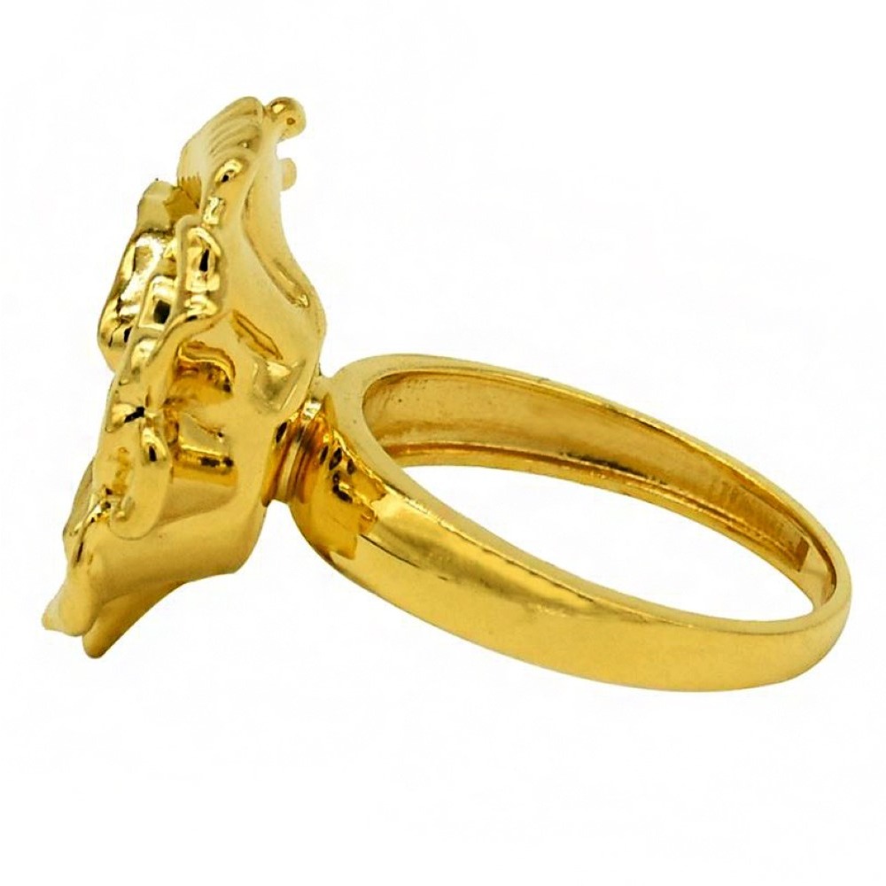 Fine Jewelry 22 Kt   Yellow Gold Wedding Bridal Women'S Flower Ring