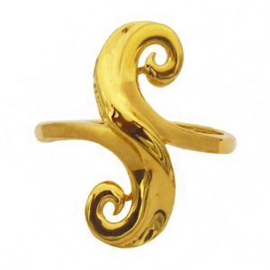 Fine Jewelry 22 Kt  Solid Yellow Gold Women'S Engagement Ring Size 5-9