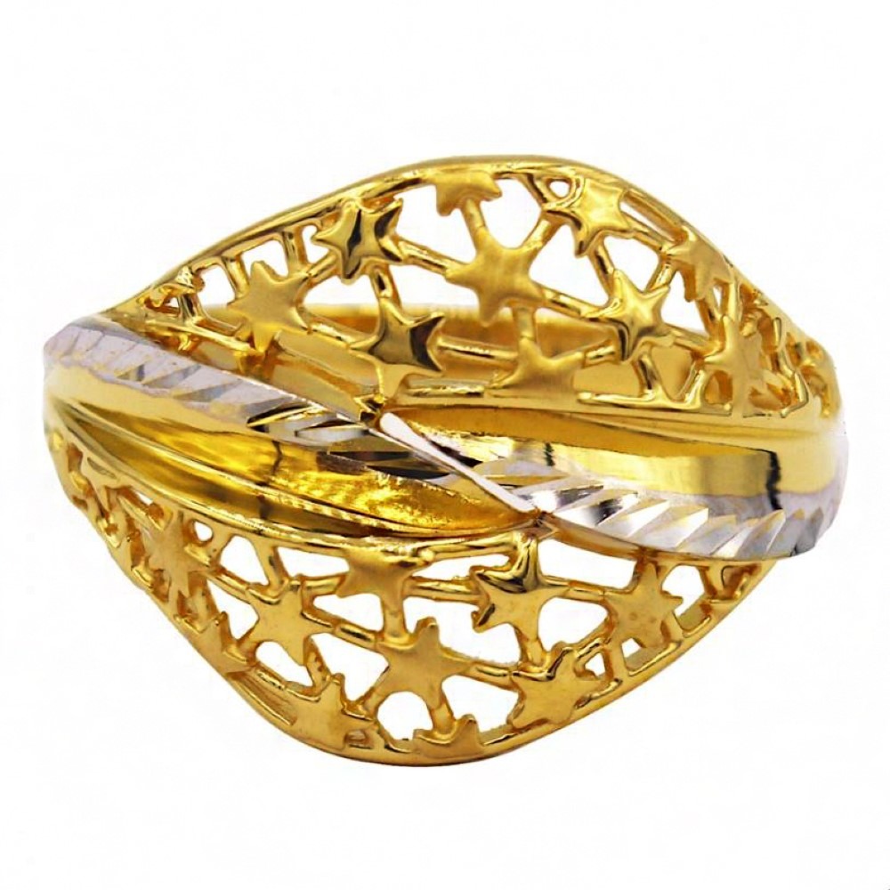 Fine Jewelry 22 Kt  Solid Yellow Gold Women'S Engagement Ring Size 5-9