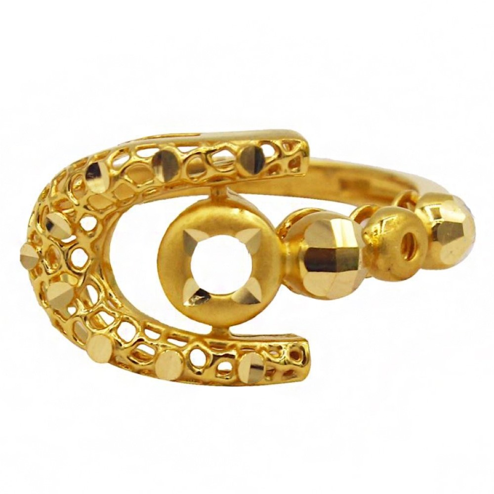 Fine Jewelry 22 Kt  Solid Yellow Gold Women'S Engagement Ring Size 5-9