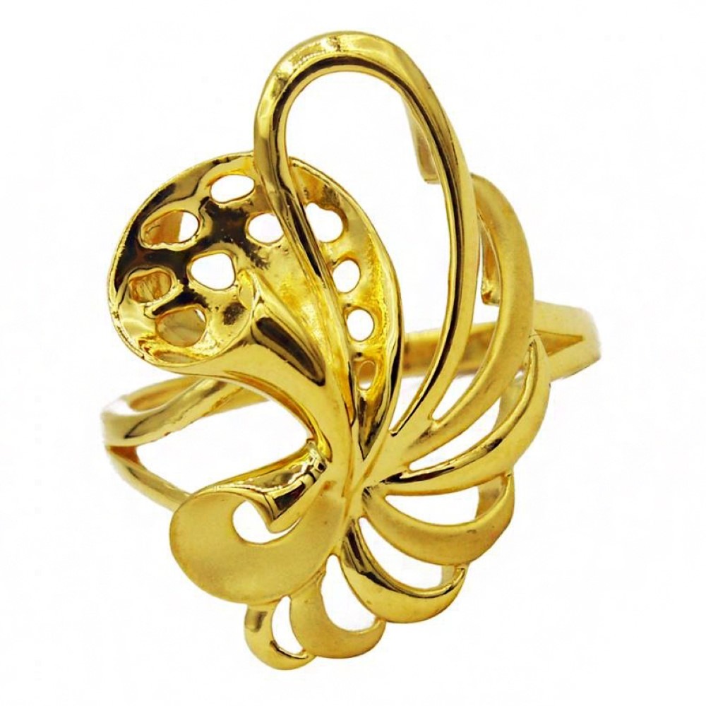 Fine Jewelry 22 Kt  Solid Yellow Gold Women'S Engagement Ring Size 5-9
