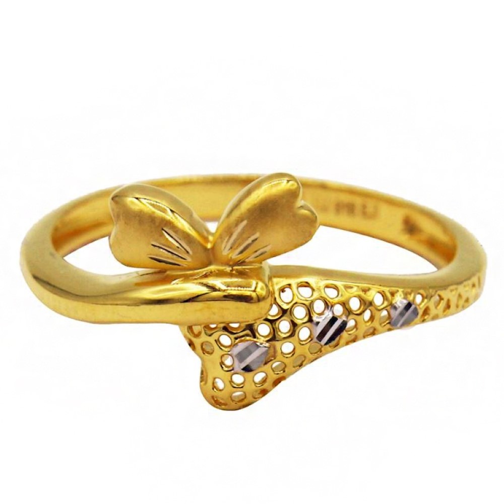 Fine Jewelry 22 Kt  Solid Yellow Gold Women'S Engagement Ring Size 5-9