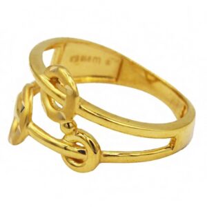 Fine Jewelry 22 Kt  Solid Yellow Gold Women'S Engagement Ring Size 5-9