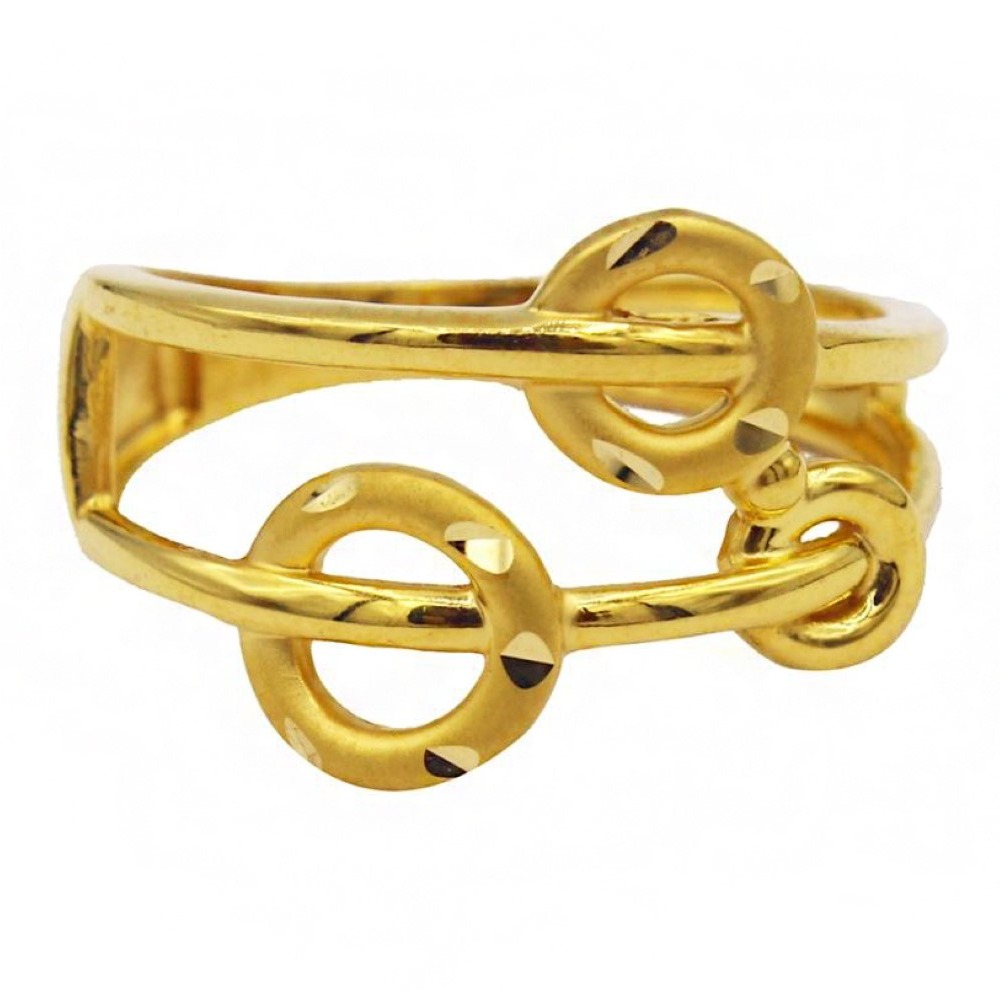 Fine Jewelry 22 Kt  Solid Yellow Gold Women'S Engagement Ring Size 5-9