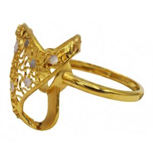 Fine Jewelry 22 Kt  Solid Yellow Gold Women'S Engagement Ring Size 5-9