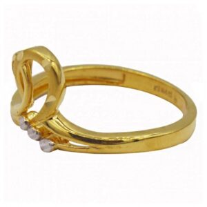 Fine Jewelry 22 Kt  Solid Yellow Gold Women'S Engagement Ring Size 5-9