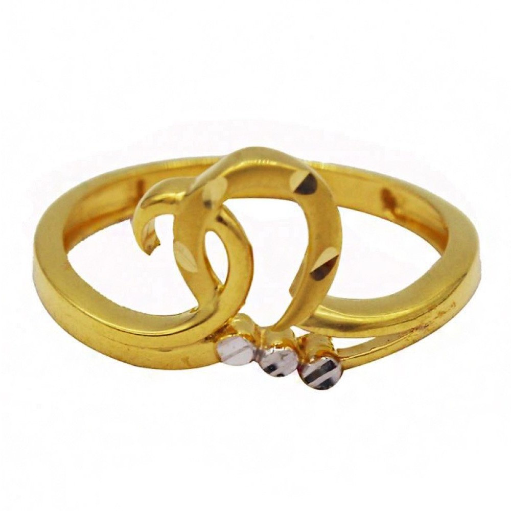 Fine Jewelry 22 Kt  Solid Yellow Gold Women'S Engagement Ring Size 5-9