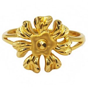 Fine Jewelry 22 Kt  Solid Yellow Gold Women'S Engagement Ring Size 5-9