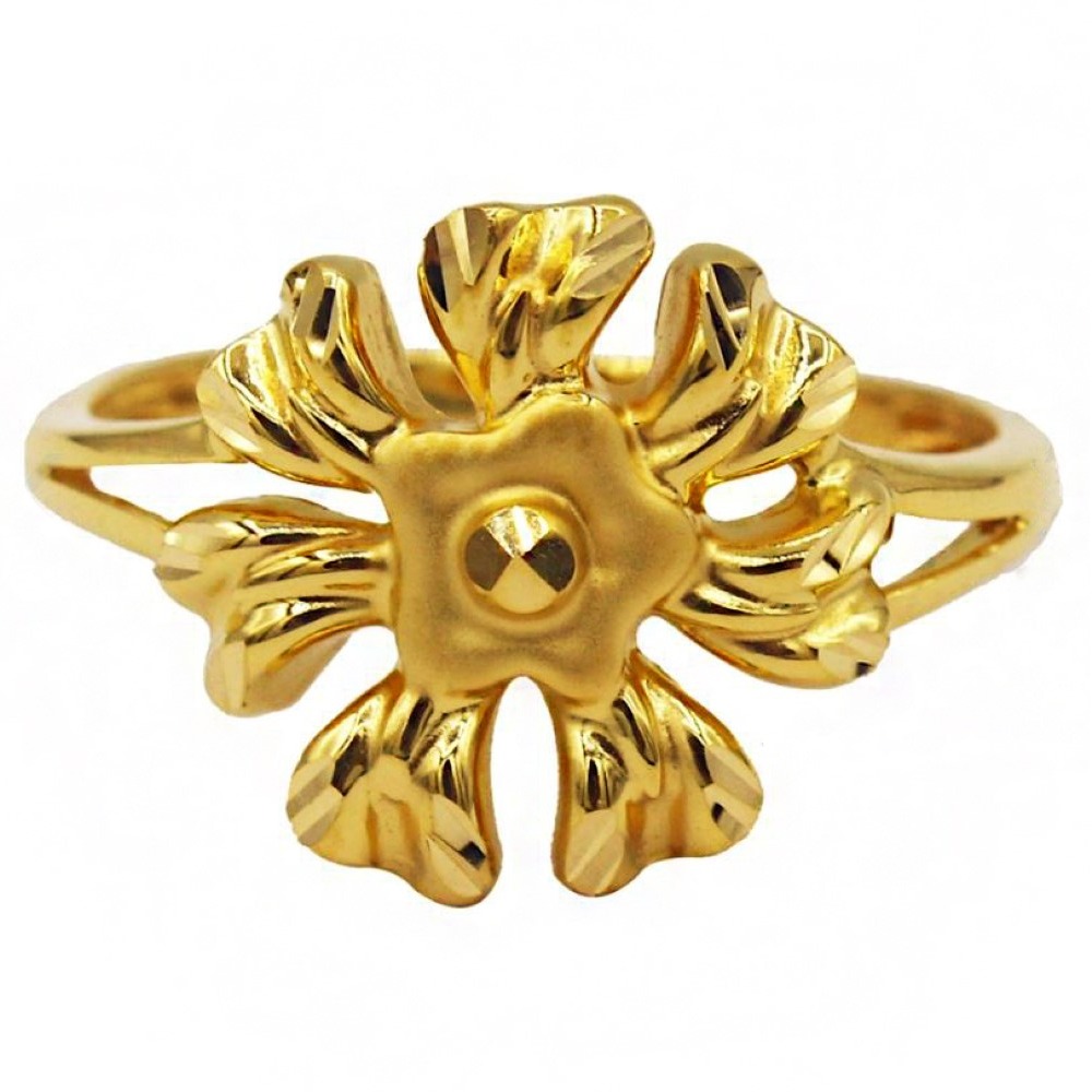 Fine Jewelry 22 Kt  Solid Yellow Gold Women'S Engagement Ring Size 5-9