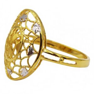 Fine Jewelry 22 Kt  Solid Yellow Gold Women'S Engagement Ring Size 5-9