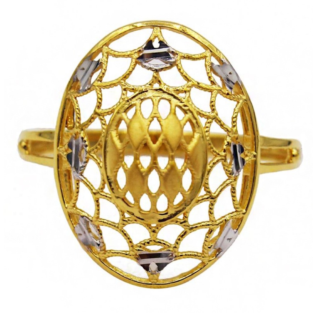 Fine Jewelry 22 Kt  Solid Yellow Gold Women'S Engagement Ring Size 5-9