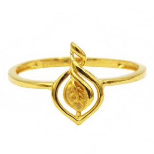 Fine Jewelry 22 Kt  Solid Yellow Gold Women'S Engagement Ring Size 5-9
