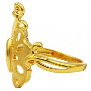 Fine Jewelry 22 Kt  Solid Yellow Gold Women'S Engagement Ring Size 5-9