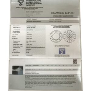 2.01 Ct Solitaire Round Natural Real Diamond 18 Kt Solid White Gold Unisex Ring