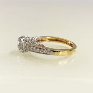1.61 Ct White Round Real Diamonds 14 K Solid Yellow Gold Women'S Engagement Ring