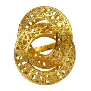 Fine Jewelry 22 Kt  Solid Yellow Gold Women'S Engagement Ring Size 5-9