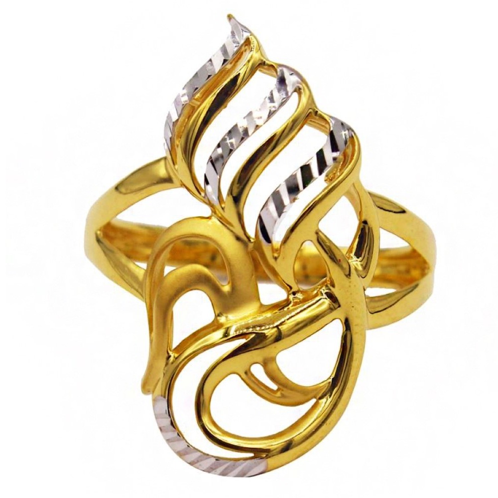 Fine Jewelry 22 Kt  Solid Yellow Gold Women'S Engagement Ring Size 5-9
