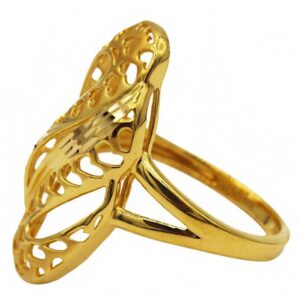 Fine Jewelry 22 Kt  Solid Yellow Gold Women'S Engagement Ring Size 5-9