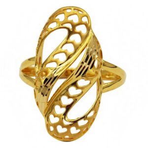 Fine Jewelry 22 Kt  Solid Yellow Gold Women'S Engagement Ring Size 5-9