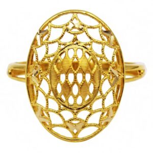 Fine Jewelry 22 Kt  Solid Yellow Gold Women'S Engagement Ring Size 5-9