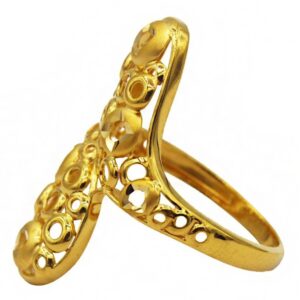 Fine Jewelry 22 Kt  Solid Yellow Gold Women'S Engagement Ring Size 5-9
