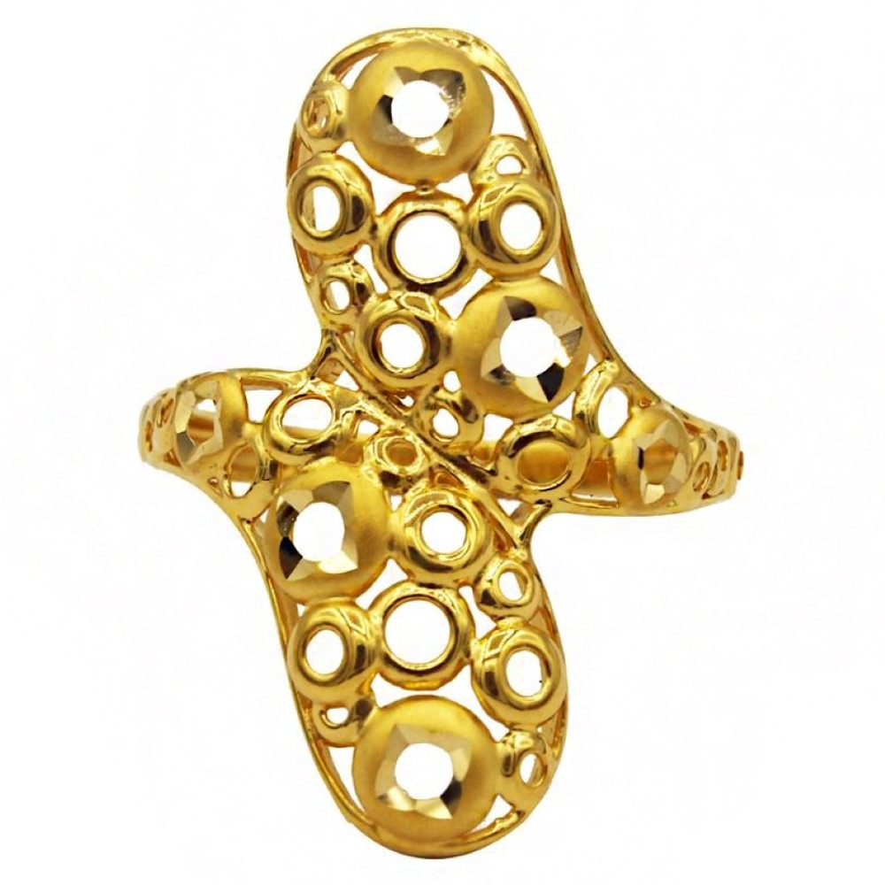 Fine Jewelry 22 Kt  Solid Yellow Gold Women'S Engagement Ring Size 5-9