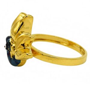 Fine Jewelry 22 Kt  Yellow Gold Peacock Women'S Finger Ring Size 5,6,7
