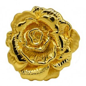 Fine Jewelry 22 Kt  Yellow Gold Wedding Engagement Women'S Flower Ring