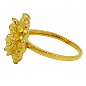 Fine Jewelry 22 Kt   Yellow Gold Wedding Women'S Flower Ring Size 6,7