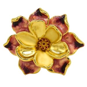 Fine Jewelry 22 Kt   Yellow Gold Wedding Women'S Flower Ring Size 6,7