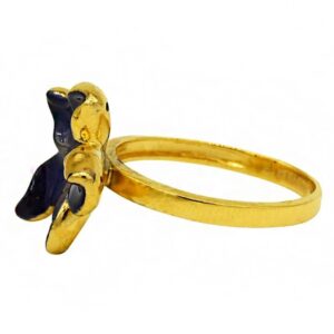 Fine Jewelry 22 Kt  Yellow Gold Wedding Engagement Women'S Flower Ring