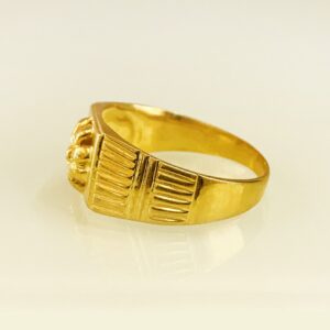 Fine Jewelry 18 Kt Hallmark  Solid Yellow Gold Men'S Ring Size 8-12