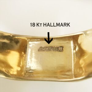 Fine Jewelry 18 Kt Hallmark  Solid Yellow Gold Men'S Ring Size 8-12