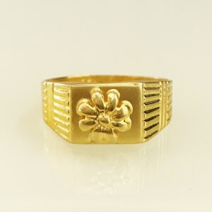 Fine Jewelry 18 Kt Hallmark  Solid Yellow Gold Men'S Ring Size 8-12
